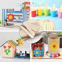 Ice cream sticks I Wax Sticks I Wood Craft Sticks small 100 pcs