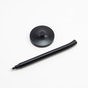 DESK MAGPEN – Sleek Matte Black Aluminum Roller Pen with 0.7