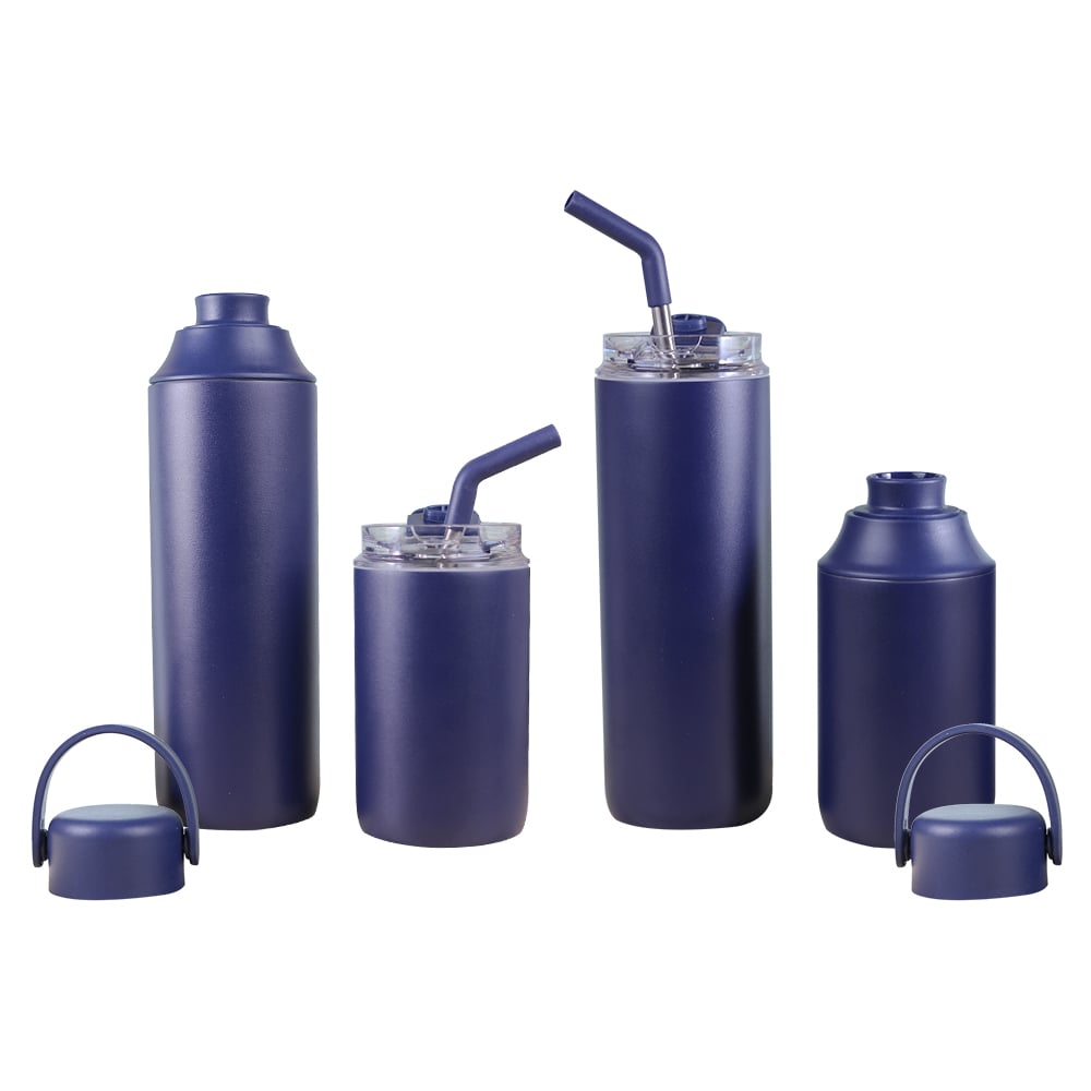 FLASKEE SET – Premium Powder-Coated Double-Wall Stainless St