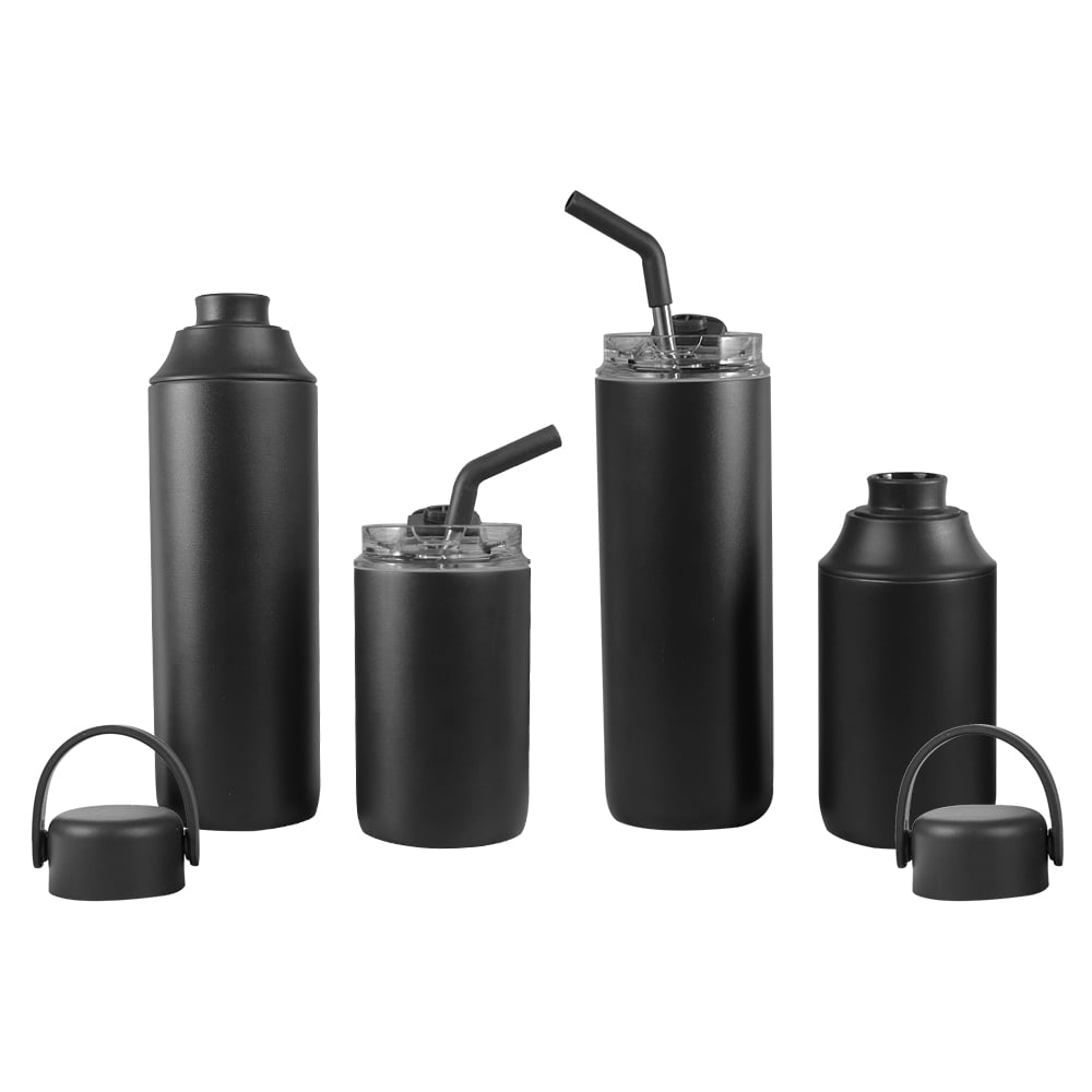 FLASKEE SET – Premium Powder-Coated Double-Wall Stainless St