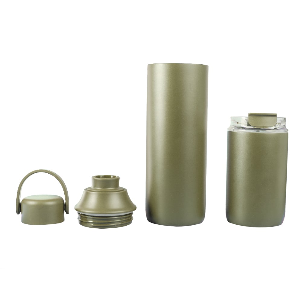 FLASKEE SET – Premium Powder-Coated Double-Wall Stainless St