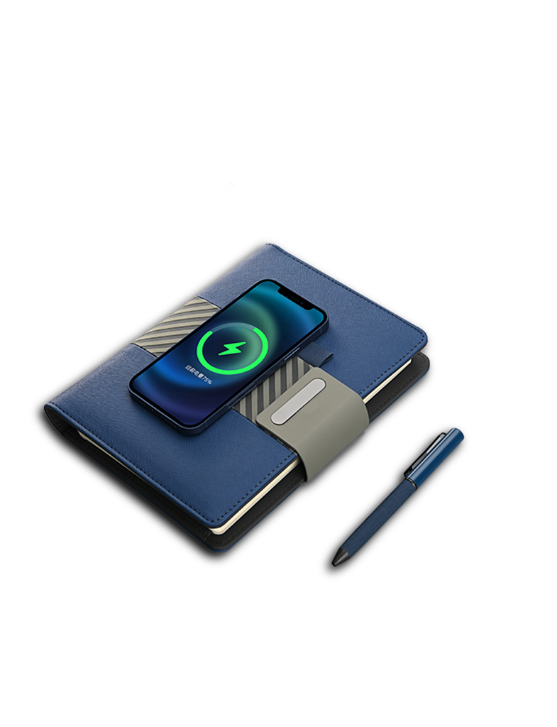 TRENDY WIRELESS PLUS2 – A5 Notebook with 5000mAh Power Bank 
