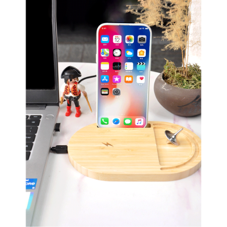 ANTI-STRESS WIRELESS – Bamboo Wireless Desktop Spinner with 