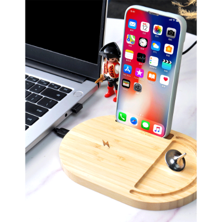 ANTI-STRESS WIRELESS – Bamboo Wireless Desktop Spinner with 