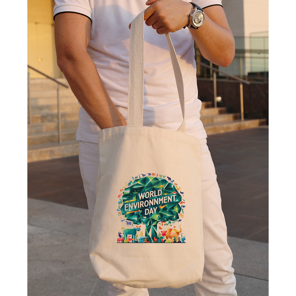 CANVAS TOTE – Durable Natural Fabric Tote Bag with Inside Po