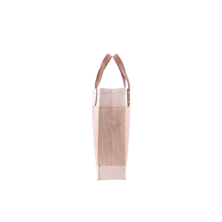 JUCO TOTE – Stylish Laminated Natural Juco Tote Bag with PU 