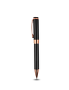 CHARM PEN – Elegant Black and Rose Gold Ballpoint Pen with E