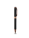 CHARM PEN – Elegant Black and Rose Gold Ballpoint Pen with E