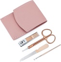 4 in 1 Nail care kit Pink leather case
