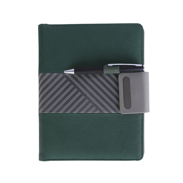 TRENDY WIRELESS PLUS2 – A5 Notebook with 5000mAh Power Bank and Smart Organizer