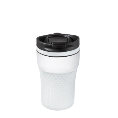 BAYAMO THERMO MUG White – Premium 230ml Double Wall Thermal Mug with Customizable Grip