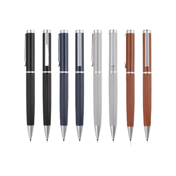 AGENDA PEN – Stylish Metal Pen with Corrugated Design for Effortless Writing