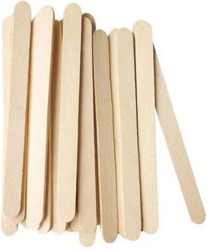 [RSTU-0103] أعواد آيس كريم خشبية صغيرة 100 قطعة