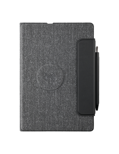 [CORP-479] FLAPNOTE PEN Dark Grey – Notebook with 5W Magnetic Wireless Charger