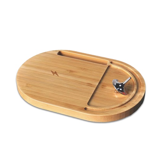 [CORP-488] ANTI-STRESS WIRELESS – Bamboo Wireless Desktop Spinner with 15W Charging Capability